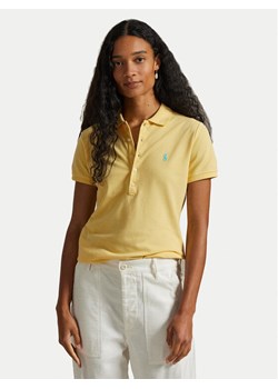 Polo Ralph Lauren Polo 211870245030 Żółty Slim Fit ze sklepu MODIVO w kategorii Bluzki damskie - zdjęcie 188096843
