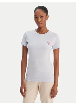 Guess T-Shirt W2YI44 J1314 Błękitny Regular Fit ze sklepu MODIVO w kategorii Bluzki damskie - zdjęcie 188096844
