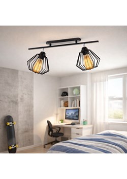 Czarna loftowa lampa sufitowa 2-punktowa regulowana nad stół HOUSTON LOFT ze sklepu Lysne w kategorii Lampy sufitowe - zdjęcie 188098143