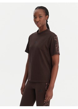 adidas T-Shirt Seasonal Essentials Leopard Print KE8830 Brązowy Regular Fit ze sklepu MODIVO w kategorii Bluzki damskie - zdjęcie 188098444