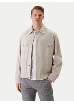 BOSS Kurtka skórzana Johot 50552130 Szary Regular Fit ze sklepu MODIVO w kategorii Kurtki męskie - zdjęcie 188098451