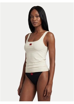 HUGO Top 50557181 Beżowy Regular Fit ze sklepu MODIVO w kategorii Bluzki damskie - zdjęcie 188098473