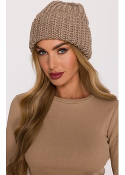 Czapka damska beanie beżowa M895, Kolor beżowy, Rozmiar uniwersalny, MOE ze sklepu Primodo w kategorii Czapki zimowe damskie - zdjęcie 188099210