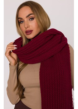 Zimowy szal damski bordowy M896, Kolor bordowy, Rozmiar uniwersalny, MOE ze sklepu Primodo w kategorii Szaliki i chusty damskie - zdjęcie 188099240