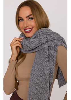 Zimowy szal damski szary M896, Kolor szary, Rozmiar uniwersalny, MOE ze sklepu Primodo w kategorii Szaliki i chusty damskie - zdjęcie 188099250