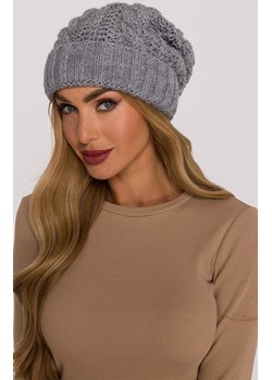 Czapka damska beanie szara M897, Kolor szary, Rozmiar uniwersalny, MOE ze sklepu Primodo w kategorii Czapki zimowe damskie - zdjęcie 188099271