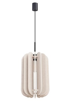 Beżowa wisząca lampa z filcu T7-E88 ze sklepu Edinos.pl w kategorii Lampy wiszące - zdjęcie 188099364