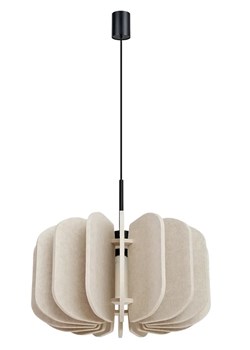 Beżowa lampa wisząca z filcu K4-M86 ze sklepu Edinos.pl w kategorii Lampy wiszące - zdjęcie 188099373