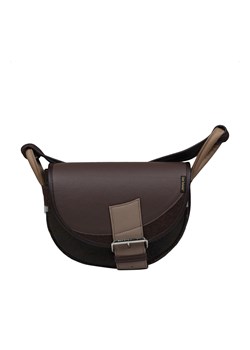 brązowa damska torebka listonoszka skórzana na ramię Freshman Mini ze sklepu Słoń Torbalski w kategorii Listonoszki - zdjęcie 188099703