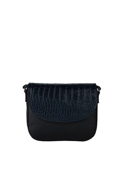 czarna torebka damska skórzana na ramię Camila ze sklepu Słoń Torbalski w kategorii Listonoszki - zdjęcie 188099713