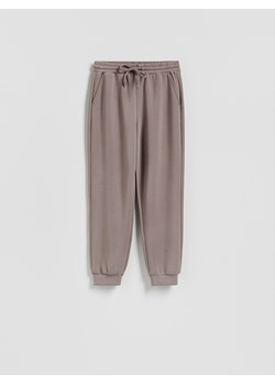 Reserved - Dresowe joggery - brązowy ze sklepu Reserved w kategorii Spodnie damskie - zdjęcie 188100852