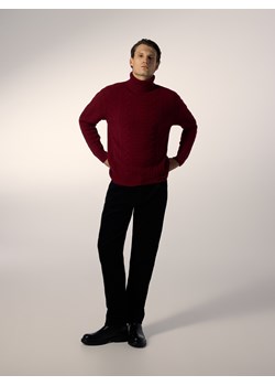 Reserved - Sweter z wełną - czerwony ze sklepu Reserved w kategorii Swetry męskie - zdjęcie 188101232