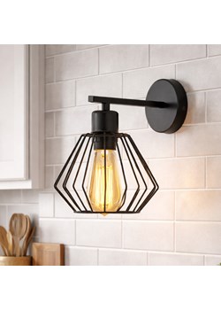 Czarny kinkiet do kuchni loft CORK LOFT ze sklepu Lysne w kategorii Lampy ścienne - zdjęcie 188101310