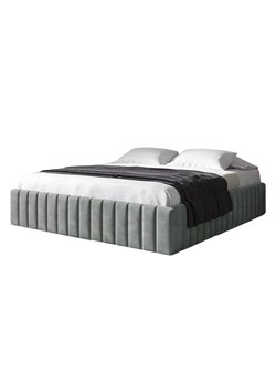 Szare nowoczesne łóżko tapicerowane 5 rozmiarów - Tivrro ze sklepu Edinos.pl w kategorii Łóżka i materace - zdjęcie 188101571