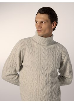 Reserved - Wełniany sweter - jasnoszary ze sklepu Reserved w kategorii Swetry męskie - zdjęcie 188101601