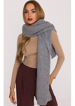 Zimowy szal damski szary M896, Kolor szary, Rozmiar uniwersalny, MOE ze sklepu Primodo w kategorii Szaliki i chusty damskie - zdjęcie 188101863