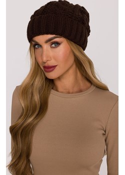 Czapka damska beanie brązowa M897, Kolor brązowy, Rozmiar uniwersalny, MOE ze sklepu Primodo w kategorii Czapki zimowe damskie - zdjęcie 188101872
