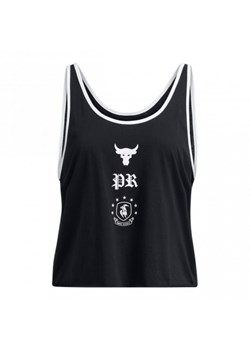 Damski top treningowy Under Armour Project Rock W Tank Boh - czarny ze sklepu Sportstylestory.com w kategorii Bluzki damskie - zdjęcie 188101944