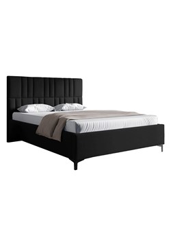Czarne welurowe łóżko z pojemnikiem 4 rozmiary - Eserra ze sklepu Edinos.pl w kategorii Łóżka i materace - zdjęcie 188102044