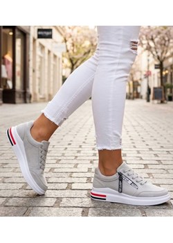 Lekkie sportowe buty damskie szare /E5-3 13011 T396/ ze sklepu Pantofelek24.pl w kategorii Buty sportowe damskie - zdjęcie 188102701