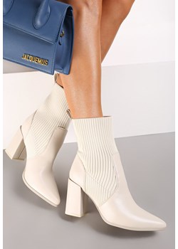 Beżowe Botki Tristn ze sklepu renee.pl w kategorii Botki - zdjęcie 188102883