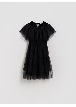 Reserved - Tiulowa sukienka - czarny ze sklepu Reserved w kategorii Sukienki dziewczęce - zdjęcie 188103901