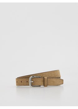 Reserved - Pasek z tłoczonym wzorem - beżowy ze sklepu Reserved w kategorii Paski damskie - zdjęcie 188103941