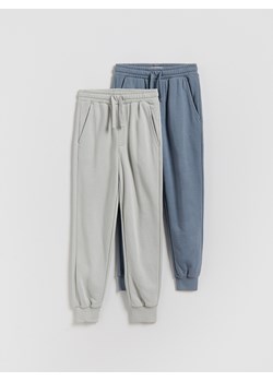 Reserved - Dresowe joggery 2 pack - jasnoszary ze sklepu Reserved w kategorii Spodnie chłopięce - zdjęcie 188104030