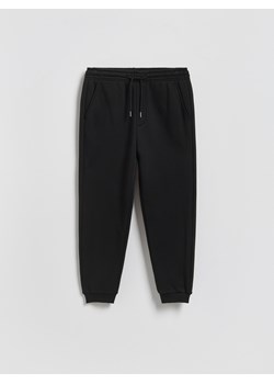 Reserved - Spodnie dresowe regular fit - czarny ze sklepu Reserved w kategorii Spodnie męskie - zdjęcie 188104054