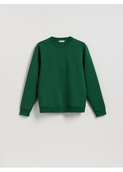 Reserved - Bluza regular z bawełną - zielony ze sklepu Reserved w kategorii Bluzy męskie - zdjęcie 188104084