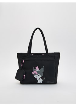 Reserved - Tkaninowa torba Kuromi - czarny ze sklepu Reserved w kategorii Torby i walizki dziecięce - zdjęcie 188104170