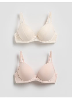 Reserved - Biustonosz push up 2 pack - złamana biel ze sklepu Reserved w kategorii Biustonosze - zdjęcie 188104204