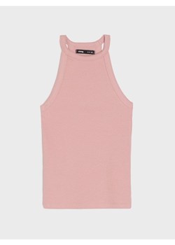 Sinsay - Prążkowany top - różowy ze sklepu Sinsay w kategorii Bluzki damskie - zdjęcie 188104820