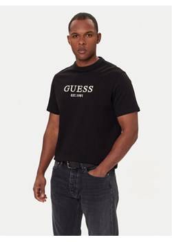 Guess T-Shirt M5BI09 K8FQ4 Czarny Regular Fit ze sklepu MODIVO w kategorii T-shirty męskie - zdjęcie 188104860