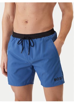 BOSS Spodnie materiałowe T_Commuter 50544245 Czarny Slim Fit ze sklepu MODIVO w kategorii Spodnie męskie - zdjęcie 188104862