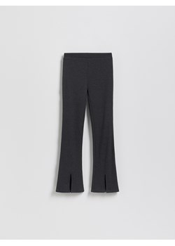 Reserved - Spodnie flare z rozcięciami - ciemnoszary ze sklepu Reserved w kategorii Spodnie dziewczęce - zdjęcie 188105132