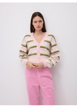 Reserved - Kardigan w paski - wielobarwny ze sklepu Reserved w kategorii Swetry damskie - zdjęcie 188105632