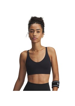 Damski biustonosz treningowy Under Armour UA Motion - czarny ze sklepu Sportstylestory.com w kategorii Biustonosze - zdjęcie 188106342