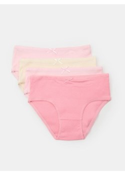Sinsay - Bawełniane majtki classic 4 pack - różowy ze sklepu Sinsay w kategorii Majtki dziecięce - zdjęcie 188106520