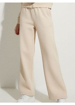 Sinsay - Spodnie dresowe wide leg - kremowy ze sklepu Sinsay w kategorii Spodnie damskie - zdjęcie 188106733