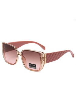 Damskie okulary przeciwsłoneczne z filtrem UV400 Beż/Róż SV102D ze sklepu Stylion w kategorii Okulary przeciwsłoneczne damskie - zdjęcie 188107130