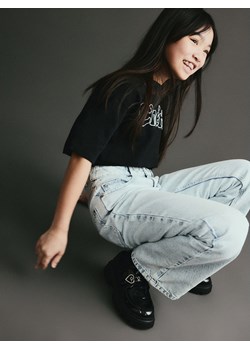 Reserved - Loafersy z imitacji skóry - czarny ze sklepu Reserved w kategorii Półbuty dziecięce - zdjęcie 188107334