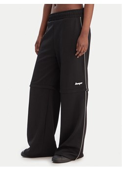 HUGO Spodnie materiałowe Nateam 50554074 Czarny Regular Fit ze sklepu MODIVO w kategorii Spodnie damskie - zdjęcie 188109054