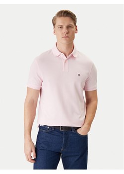 Tommy Hilfiger Polo 1985 MW0MW17770 Różowy Regular Fit ze sklepu MODIVO w kategorii T-shirty męskie - zdjęcie 188109094