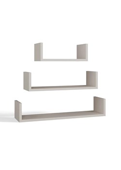 Zestaw 3 kaszmirowych półek ściennych  M1-R78 ze sklepu Edinos.pl w kategorii Półki - zdjęcie 188109391