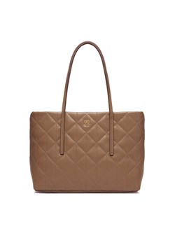 Torebka Calvin Klein Quilted Small Tote LV04F3325G Beżowy ze sklepu eobuwie.pl w kategorii Torebki damskie - zdjęcie 188109924