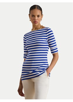 LAUREN RALPH LAUREN Bluzka 200P03750002 Niebieski Slim Fit ze sklepu MODIVO w kategorii Bluzki damskie - zdjęcie 188110110