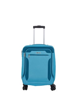 niebieska walizka mała kabinowa materiałowa miękka 55 cm z po ze sklepu Słoń Torbalski w kategorii Walizki - zdjęcie 188110322