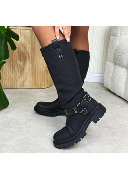 Czarne kozaki damskie Potocki 54301 ze sklepu suzana.pl w kategorii Kozaki damskie - zdjęcie 188110350