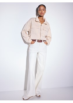 Mohito - Beżowa bluza z zamkiem - beżowy ze sklepu Mohito w kategorii Bluzy damskie - zdjęcie 188110501